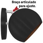 Kit 2 Arandelas Articuladas Retrô Bola Preto/cobre