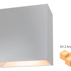 Kit 2 Arandelas Astral Multi Efeito 4w 3000k Branco