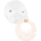 Kit 2 Arandelas Branco Harmony Bolinha Ambar