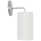 Kit 2 Arandelas Cilíndrica De Cúpula 14x25cm Branco