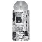 Kit 2 Arandelas Cilíndrica De Cúpula 14x25cm Jornal