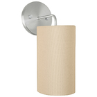 Kit 2 Arandelas Cilíndrica De Cúpula 14x25cm Rosa