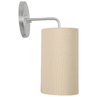 Kit 2 Arandelas Cilíndrica De Cúpula 14x25cm Rosa