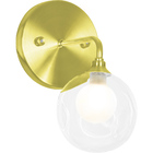 Kit 2 Arandelas Harmony Bolinha Dourado