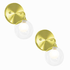 Kit 2 Arandelas Harmony Bolinha Dourado