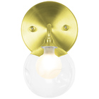 Kit 2 Arandelas Harmony Bolinha Dourado