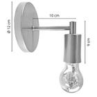 Kit 2 Arandelas Luminária Parede Moderna Sala Cama Dourado