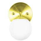 Kit 2 Arandelas Orby Bolinha Dourado