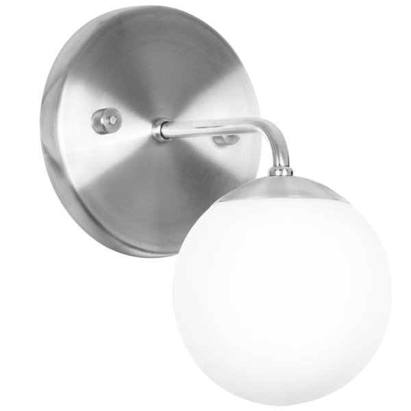 Kit 2 Arandelas Orby Bolinha Escovado