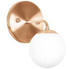 Kit 2 Arandelas Orby Bolinha New Cobre