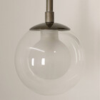 Kit 2 Arandelas Parede Globo Duplo Vidro Retangular Bronze