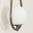 Kit 2 Arandelas Parede Gota Tubo Globo Vidro Lavabo Bronze