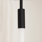 Kit 2 Arandelas Plafon Parede Teto Sabre Tubular Preto T8