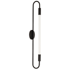 Kit 2 Arandelas Plafon Parede Teto Sabre Tubular Preto T8