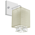 Kit 2 Arandelas Quadrada Cganza Linda Imperdível Bege