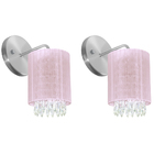 Kit 2 Arandelas Redonda Cganza Linda Rosa