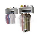 Kit 2 Arara De Roupa Cabideiro Parede 1 20cm