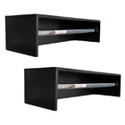 Kit 2 Arara De Roupa Cabideiro Parede 1 20cm Preto