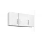 Kit 2 Armários Aéreo 118 Cm 3 Portas Branco Nathy Móveis