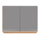 Kit 2 Armários Aéreo De Cozinha Lavanderia 02 Portas Eva 80 C