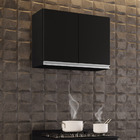 Kit 2 Armários Aéreo De Cozinha Lavanderia 02 Portas Eva 80 C