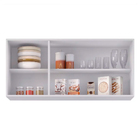 Kit 2 Armários Aéreo De Cozinha Lavanderia 03 Portas Tina 120