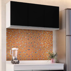 Kit 2 Armários Aéreo De Cozinha Lavanderia 03 Portas Tina Bra