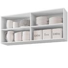 Kit 2 Armários Aéreos 120cm 3 Portas Branco Ajl Móveis