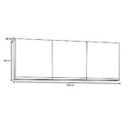 Kit 2 Armários Aéreos 150cm 3 Portas Argélia Branco - Lumil