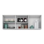 Kit 2 Armários Aéreos De Cozinha Parma 3 Portas 150cm - Lumil