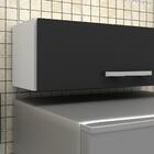 Kit 2 Armários Aéreos Geladeira Veneza 70cm 1 Porta Branco/pr