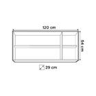 Kit 2 Armários Aéreos Honduras 120cm 3 Portas - Lumil Móveis