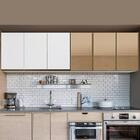 Kit 2 Armários Aéreos Modulado 3 Portas 120 Cm 100% Mdf Branc