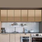 Kit 2 Armários Aéreos Modulado 3 Portas Vidro Reflecta 120 Cm