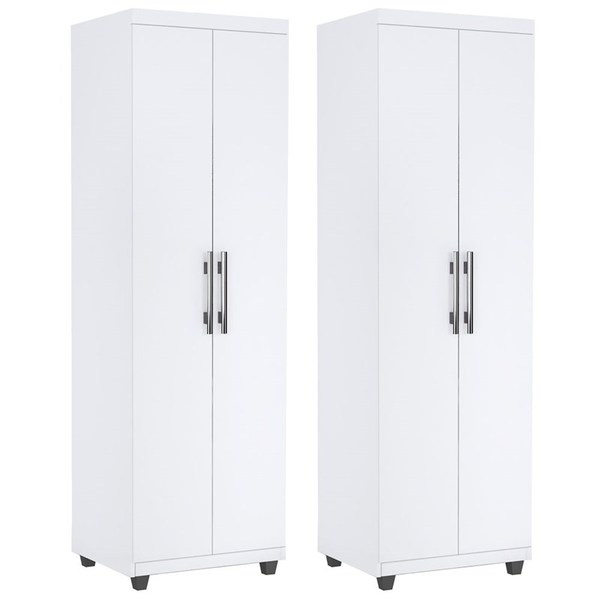 Kit 2 Armarios Multiuso Organizador 2 Portas Sabrina Branco Ajl Moveis Leroy Merlin