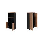 Kit 2 Armários Multiuso Para Escritório Com Armário Fechado E