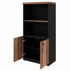 Kit 2 Armários Multiuso Para Escritório Com Armário Fechado E