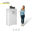 Kit 2 Armários Organizador Multiuso Rosana 2 Portas Branco -