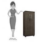 Kit 2 Armários Organizador Multiuso Rosana 2 Portas Castanho
