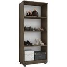 Kit 2 Armários Organizador Multiuso Rosana 2 Portas Castanho