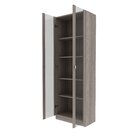 Kit 2 Armários Para Escritório 2 Portas De Vidro Me4115