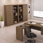 Kit 2 Armários Para Escritório 2 Portas Me4105 Amendoa