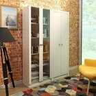 Kit 2 Armários Para Escritório 2 Portas Me4115 E Me4105 Tecno