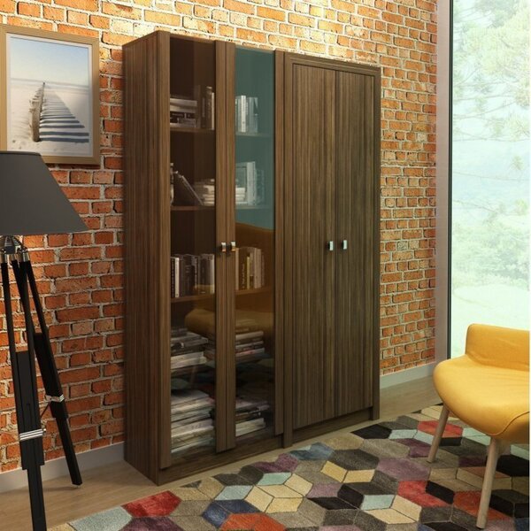 Kit 2 Armários Para Escritório 2 Portas Me4115 E Me4105 Tecno