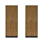 Kit 2 Armários Para Escritório Alto Com 2 Portas Match