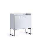 Kit 2 Armários Para Escritório Alto E Baixo Industrial 2 Port