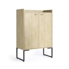 Kit 2 Armários Para Escritório Alto E Baixo Industrial 2 Port