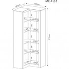 Kit 2 Armários Para Escritório Com Armário Fechado E Armário