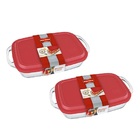 Kit 2 Assadeira Retangular Seletta C/ Tampa 3,5l Marinex