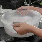 Kit 2 Bacias Flow 5l Bege Com Pega Ergonômica Ou Resistentes